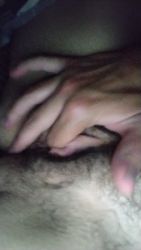 Fingering my bushy pussy until i moan