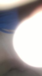 French blonde teen shows her big tits on tape
