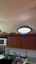 Big tits Laetitia Versace homemade footjob on the boat