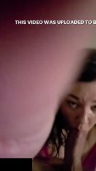 Mobile POV of a curvy MILF sucking me deep in our bedroom