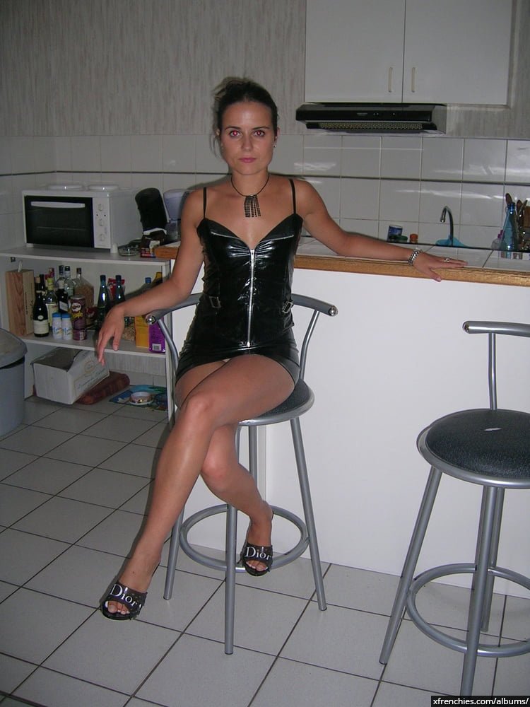 Couple amateur francais | Lingerie cuir sexy n°15